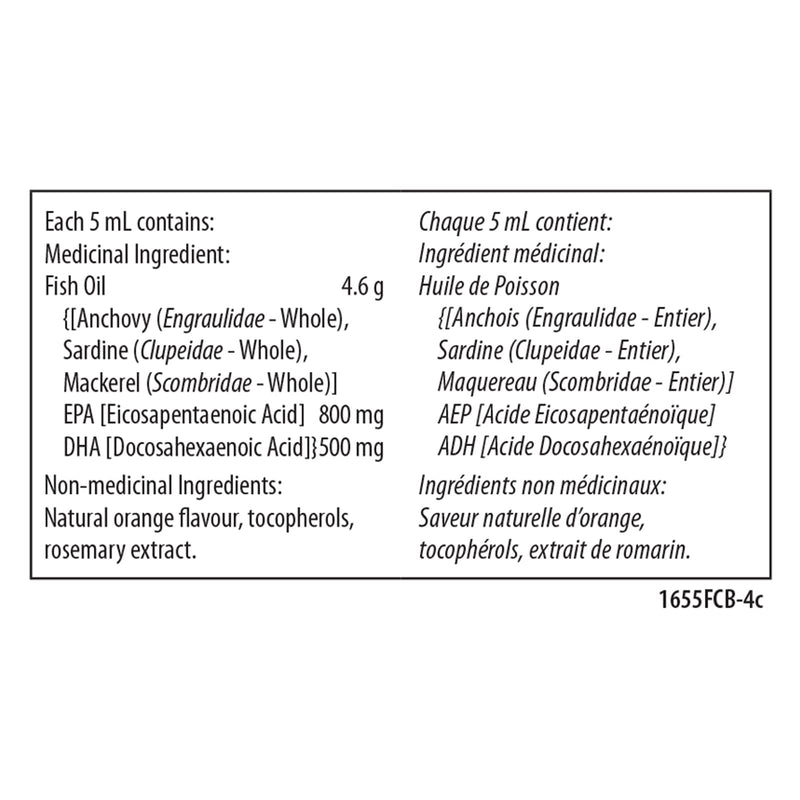 Carlson Laboratories - Fish Oil Orange Liquid 500Ml - Limolin 