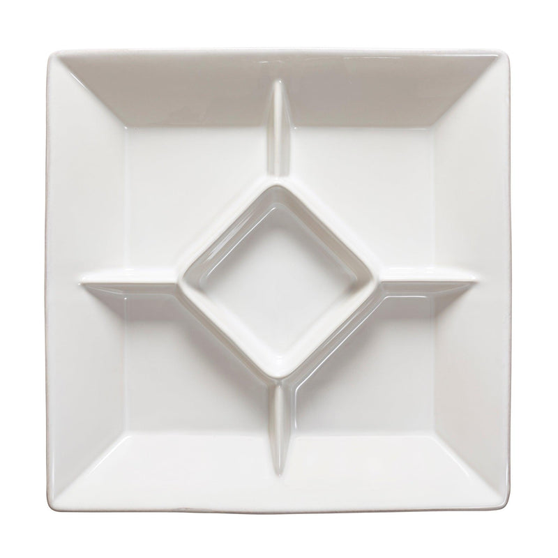 Casafina - Cook & Host White Square appetizer tray - Limolin 