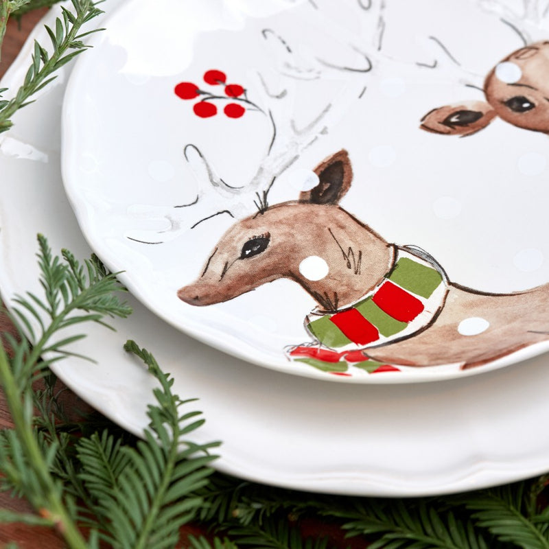 Casafina - Deer Friends Salad plate set/4 - Limolin 