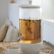 Casafina - Fontana White Beverage dispenser with stand - Limolin 