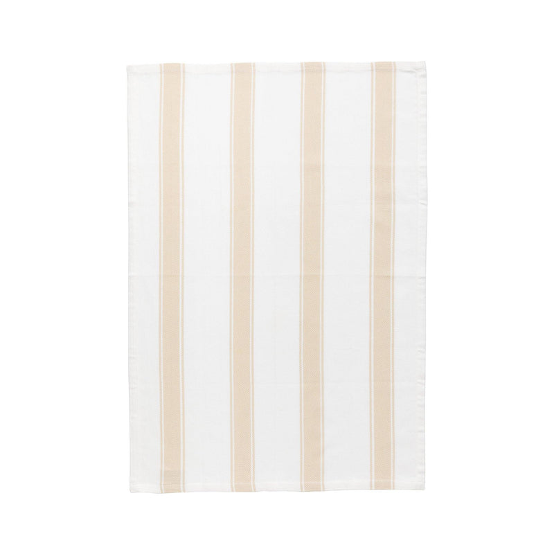 Casafina - Kitchen Towel Vanilla Herringbone stripes - Limolin 