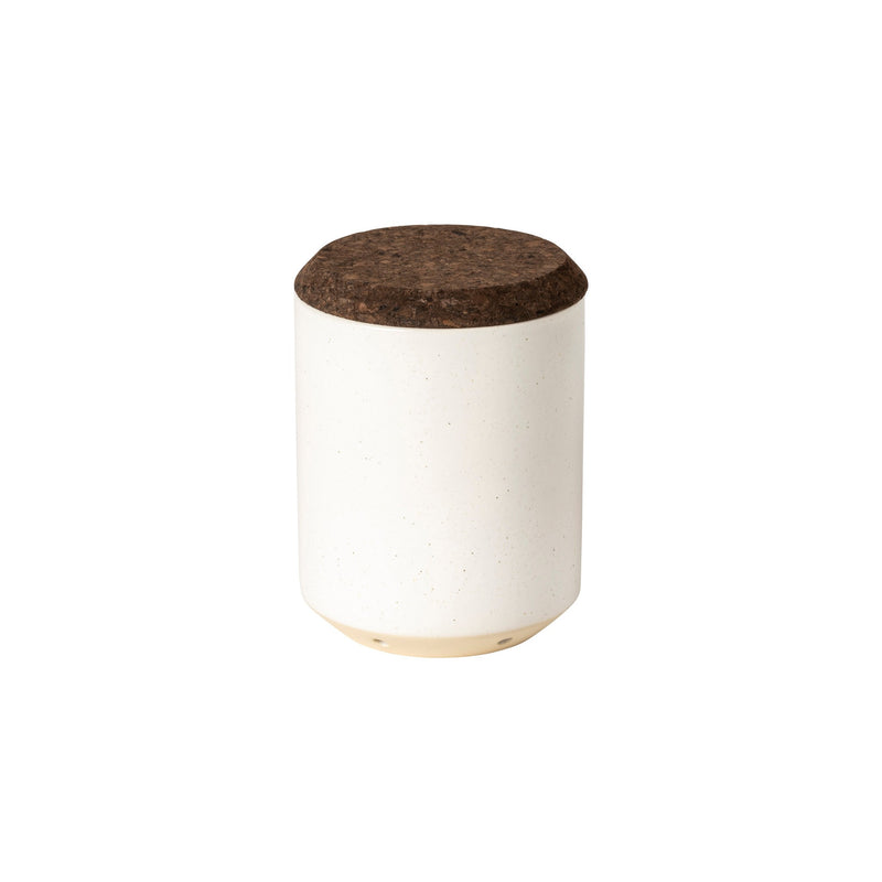 Casafina - Modern Storage Garlic Canister w/smoked cork lid - Limolin 