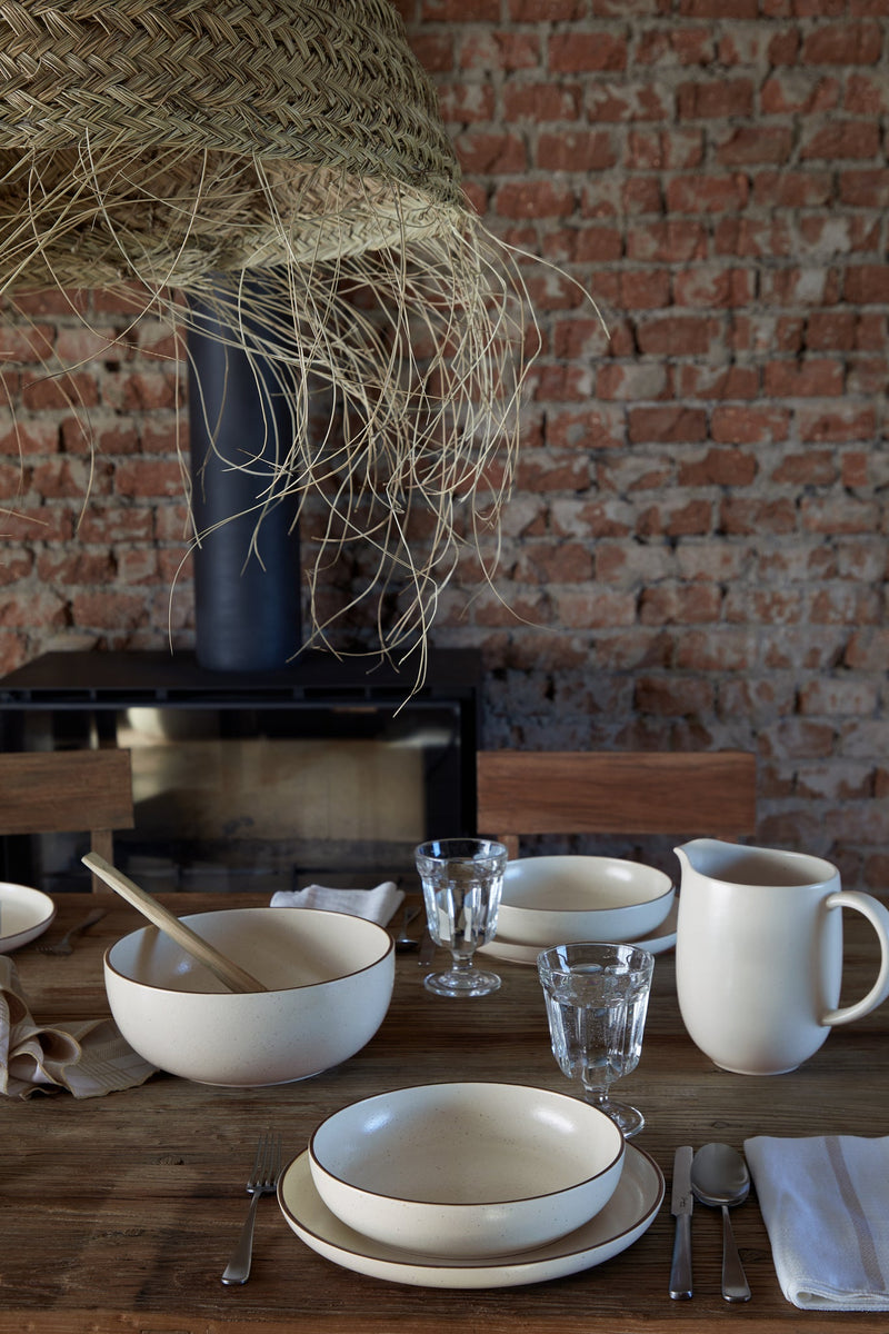 Casafina - Monterosa Crème-Cocoa Dinner plate - Limolin 