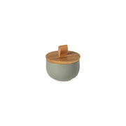 Casafina - Pacifica Salt Cellar w/Oak lid - Limolin 