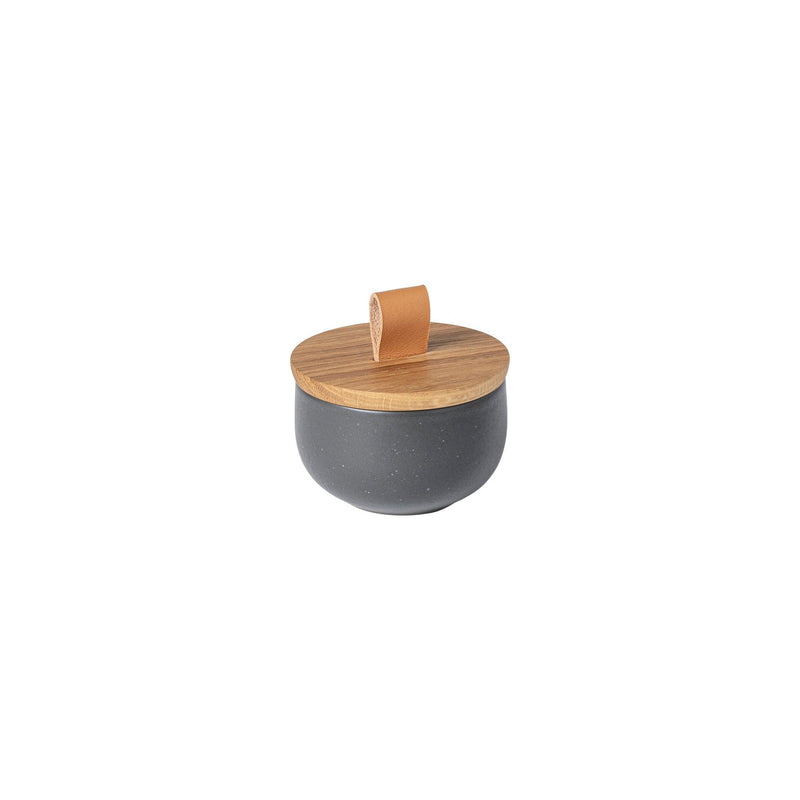 Casafina - Pacifica Salt Cellar w/Oak lid - Limolin 