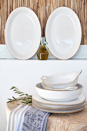 Casafina - Sardegna White Oval platter - Limolin 