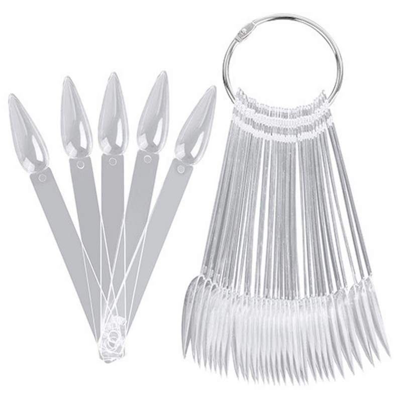 EEC - Color Chart on Ring Stiletto Clear (50-PACK)