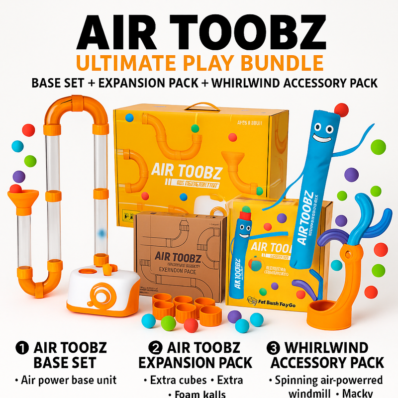 Air Toobz Ultimate Play Bundle – Base Set + Expansion Pack + Whirlwind Accessory Pack