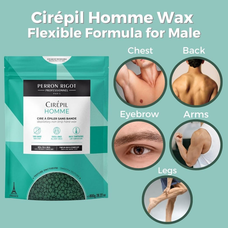 Cirepil - Cirepil Pearl Hard Wax Men 800g + - Limolin 