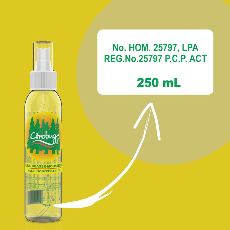 Citrobug - Essential Oils Based All Natural Mosquito/Insect Repellent (250ml) - Limolin 