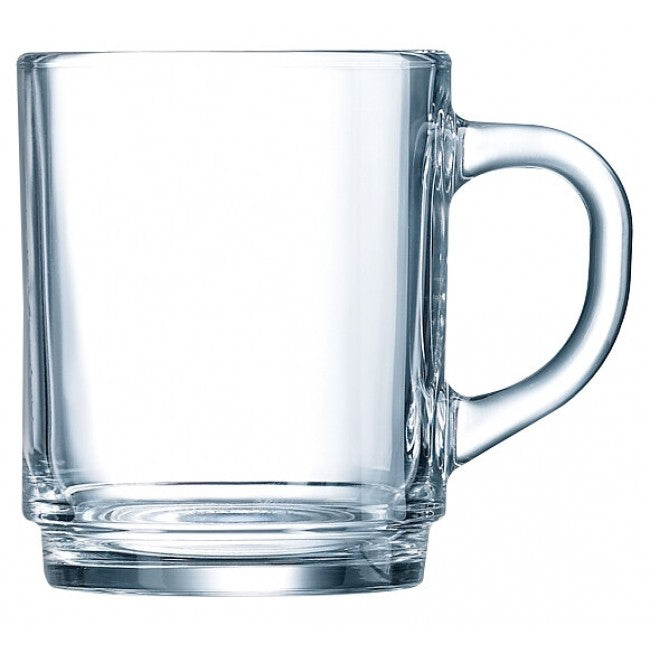 Luminarc - Stackable Clear Glass Mug | 8.5 fl oz / 251 mL