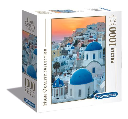 Clementoni - 1000Pc Hqc - Santorini - Square Box Ml - Limolin 