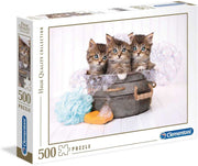 Clementoni - 500-Piece Puzzle (Chatons Et Savons) - Limolin 