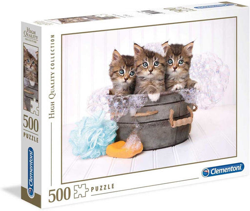 Clementoni - 500-Piece Puzzle (Chatons Et Savons) - Limolin 