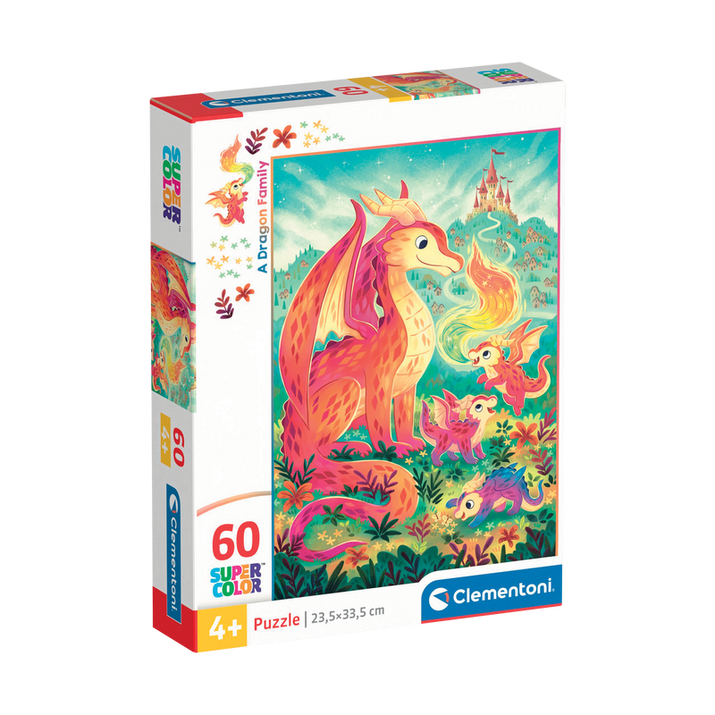 Clementoni - A Dragon Family (60-Piece Puzzle) - Limolin 