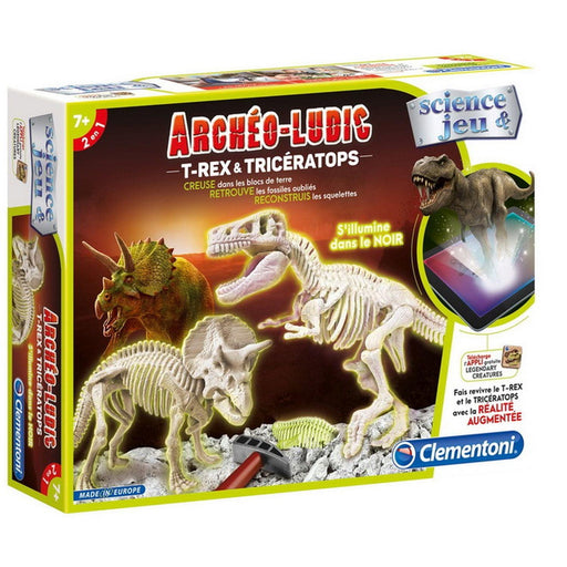 Clementoni - Archeo - Ludic T-Rex - Triceratops (French) - Limolin 