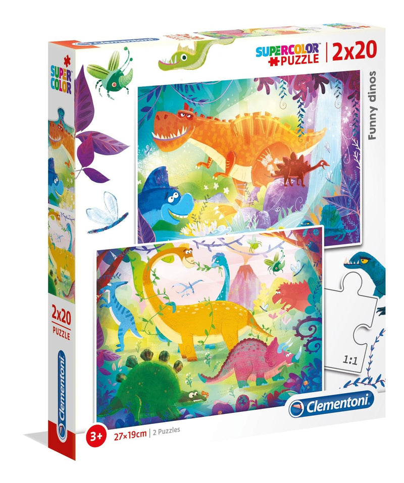 Clementoni - Dinosaurs (2x20-Piece Puzzle) - Limolin 