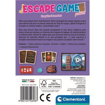 Clementoni - Escape Game - Enquete e Londres (FR) - Limolin 
