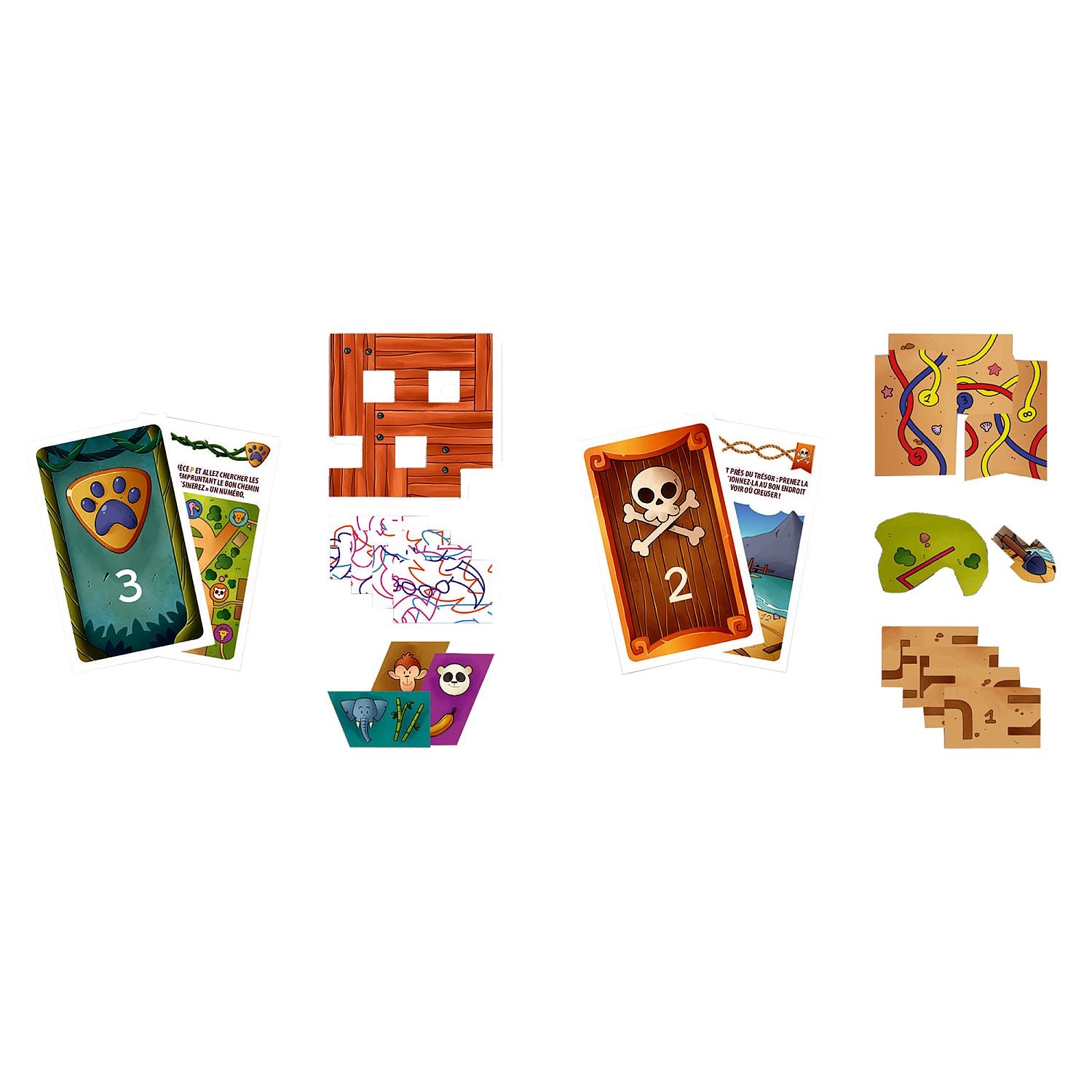 Clementoni Escape Game Pocket Junior 6+ - 2 Avventure: Zoo E Pirati, Gioco Cooperativo Da Tavolo