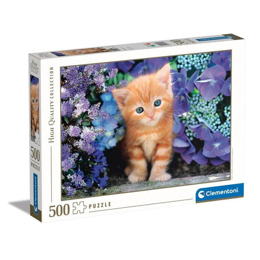 Clementoni - Ginger Cat in Flowers (500-Piece Puzzle) - Limolin 