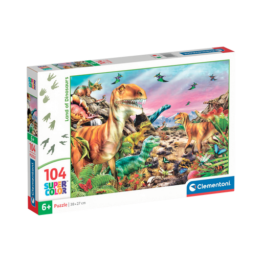 Clementoni - Land Of Dinosaurs (104-Piece Puzzle) - Limolin 