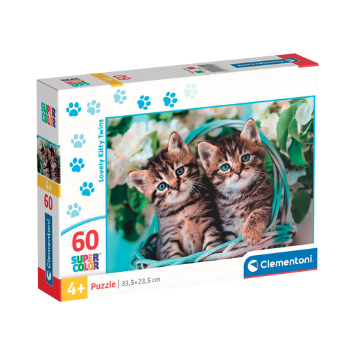 Clementoni - Lovely Kitty Twins (60-Piece Puzzle) - Limolin 