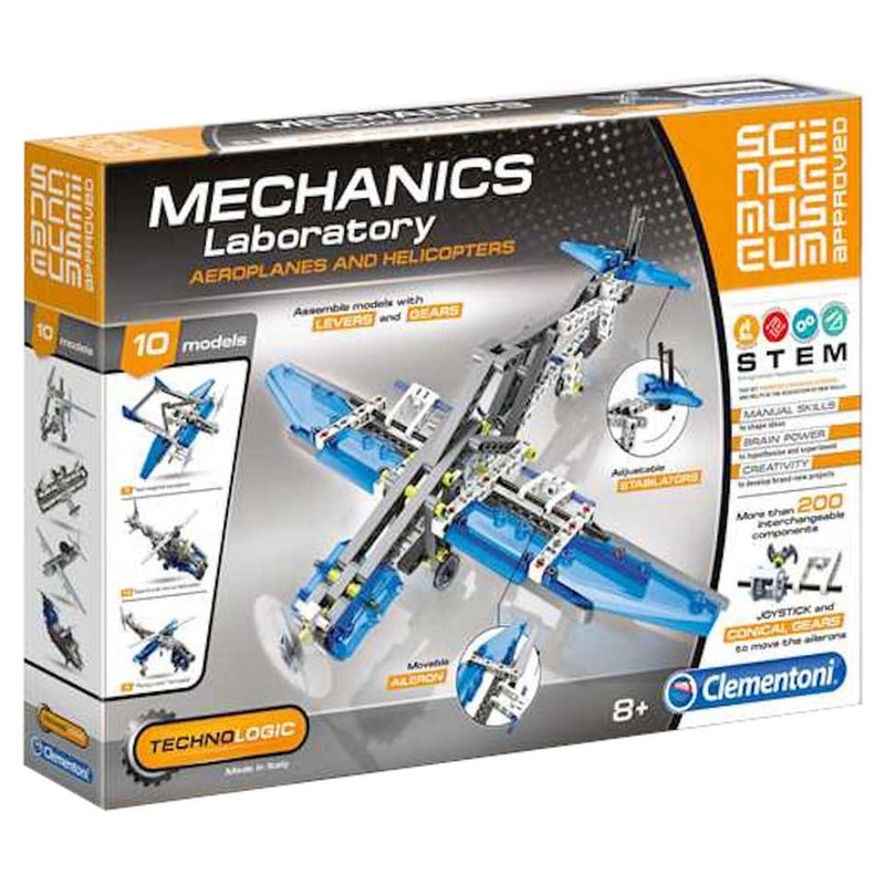 Clementoni - Mechanics Laboratory - Aeroplanes And Helicopters - Limolin 
