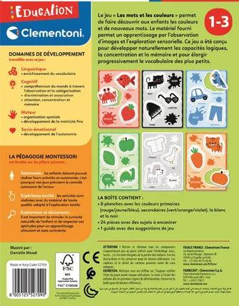 Clementoni - Montessori - Les Mots Et Les Couleurs (FR) - Limolin 