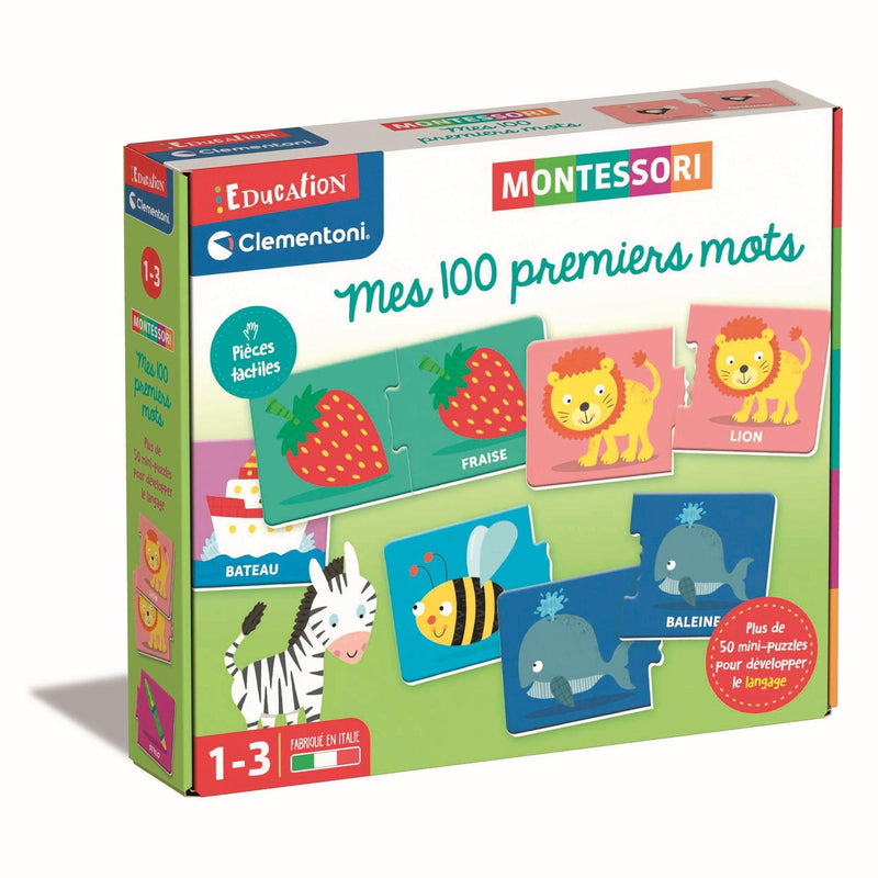 Clementoni - Montessori - Mes 100 Premiers Mots (FR) - Limolin 