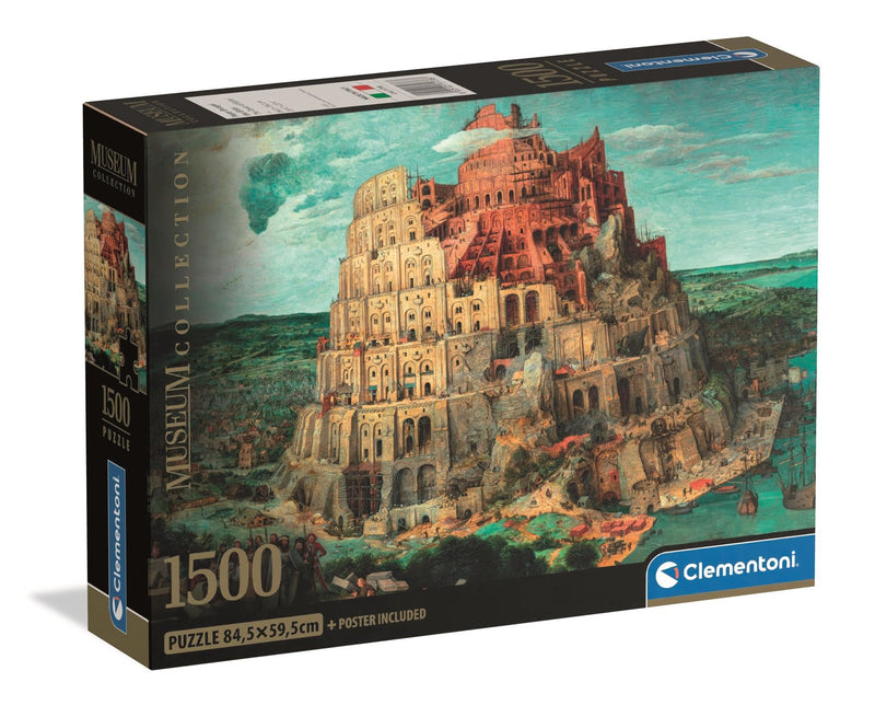 Clementoni - PZ1500: MUSEUM: THE TOWER OF BABEL - BRUEGEL - Limolin 