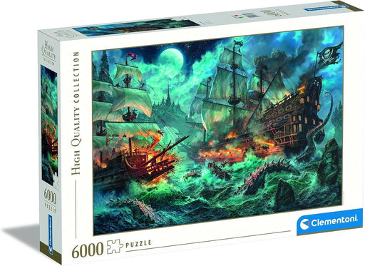 Clementoni - Pirates Battle (6000-Piece Puzzle) - Limolin 