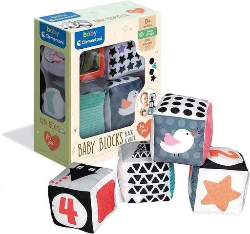 Clementoni - Plush Cubes Black & White - - Limolin 