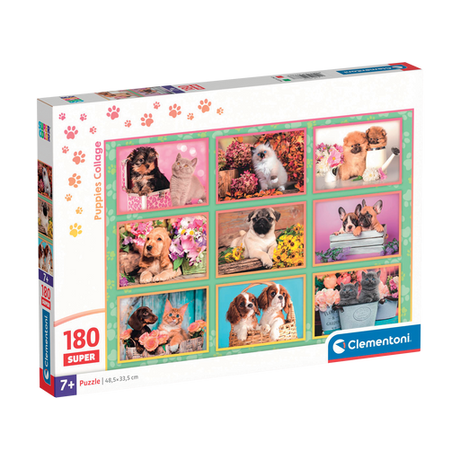 Clementoni - Puppies Collage (80-Piece Puzzle) - Limolin 