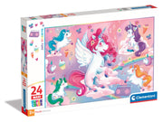 Clementoni - Pz24: Jolly Unicorns - Limolin 