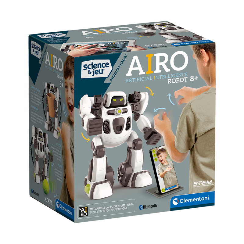 Clementoni - SCIENCE & JEU: AIRO, ARTIFICIAL INTELLIGENCE ROBOT - Limolin 