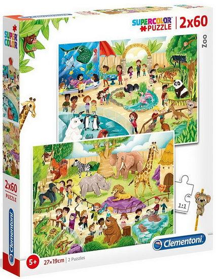 Clementoni - The Zoo (2x60-Piece Puzzle) - Limolin 