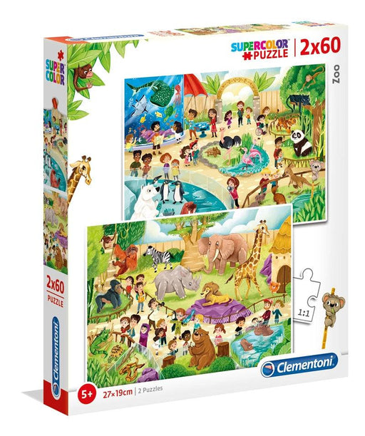 Clementoni - The Zoo (2x60-Piece Puzzle) - Limolin 