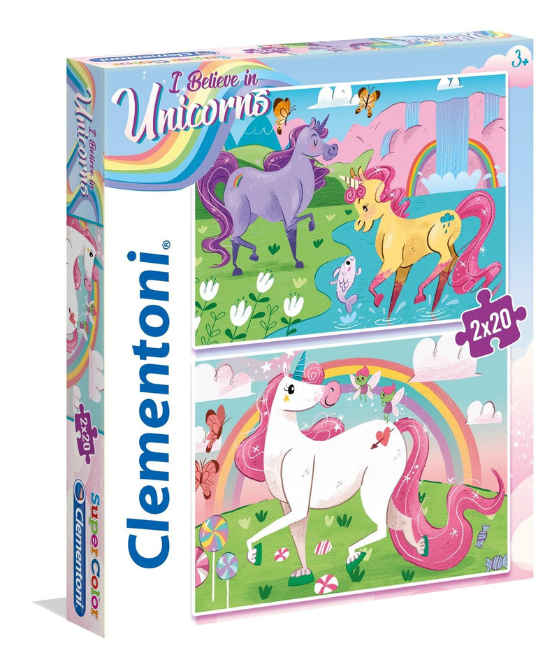 Clementoni - Unicorn (2x20-Piece Puzzle) - Limolin 