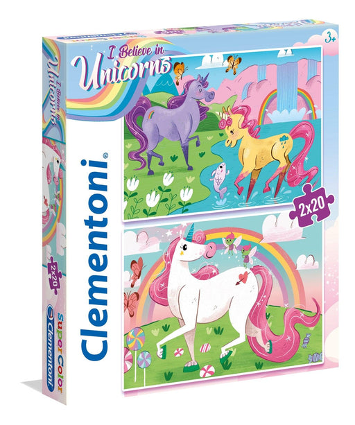 Clementoni - Unicorn (2x20-Piece Puzzle) - Limolin 