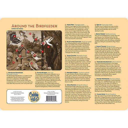 Cobble Hill - Around The Birdfeeder (35-Piece Puzzle Tray) - Limolin 