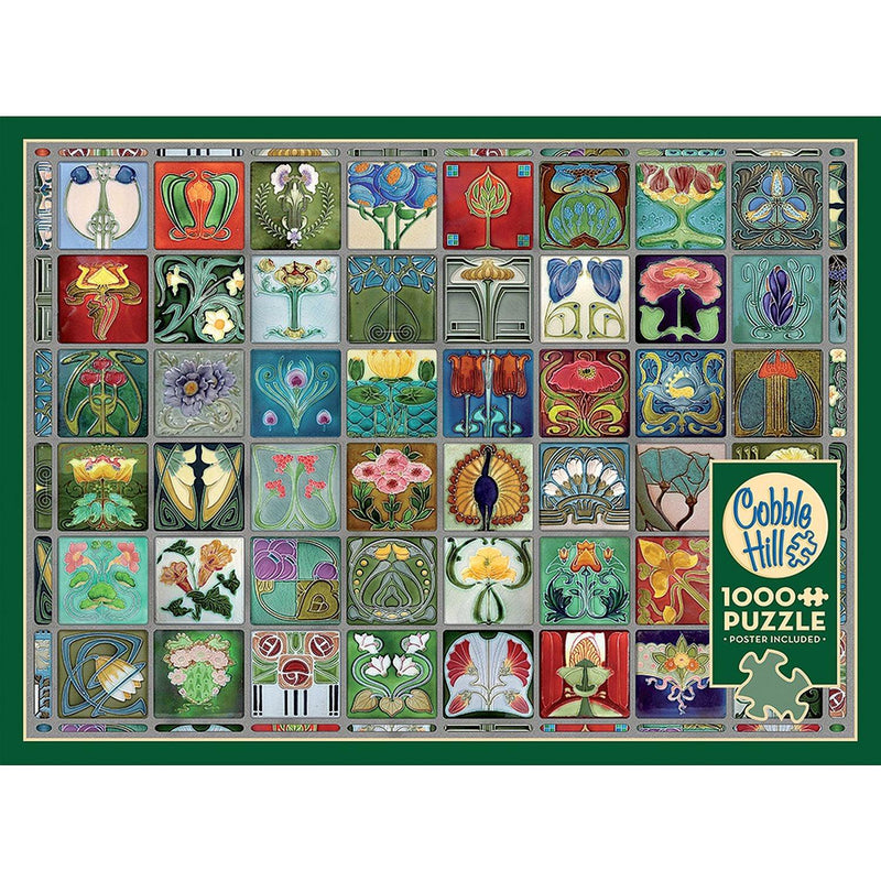 Cobble Hill - Art Nouveau Tiles (1000-Piece Puzzle) - Limolin 