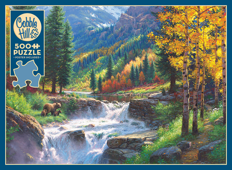 Cobble Hill - Bear Falls (500-Piece Puzzle) - Limolin 
