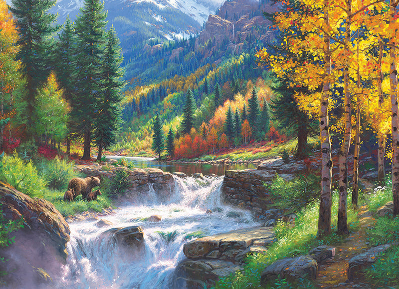 Cobble Hill - Bear Falls (500-Piece Puzzle) - Limolin 