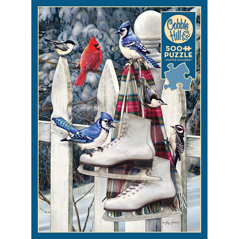 Cobble Hill - Birds With Skates (500-Piece Puzzle) - Limolin 