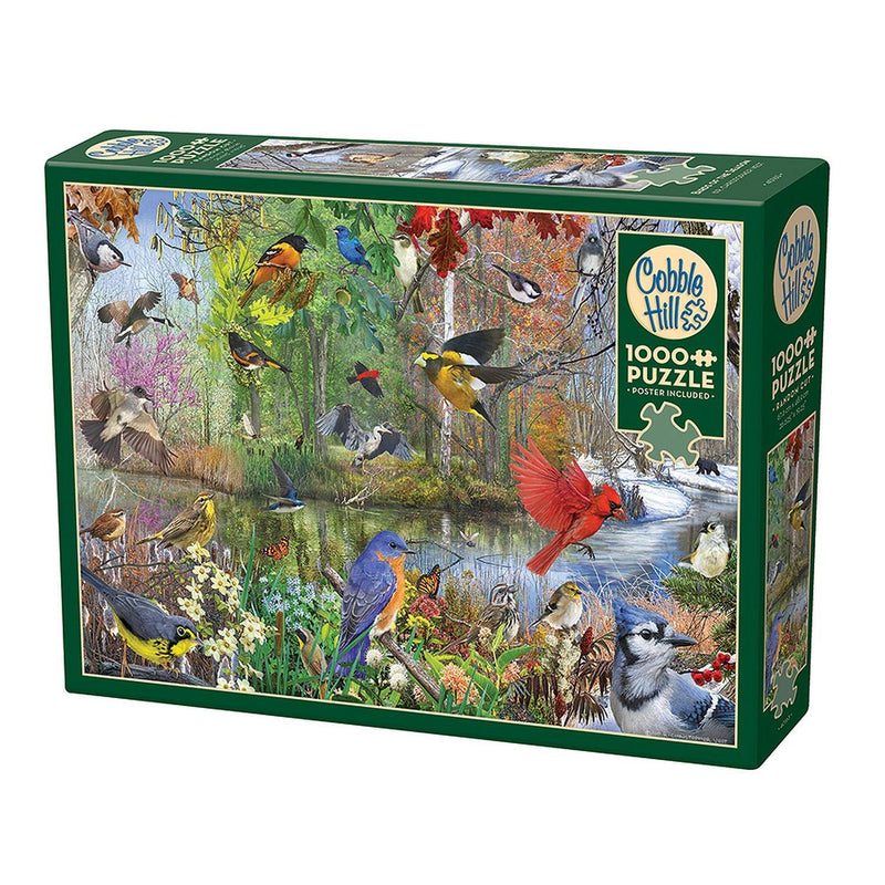 Cobble Hill - Birds of The Season (1000-Piece Puzzle) - Limolin 