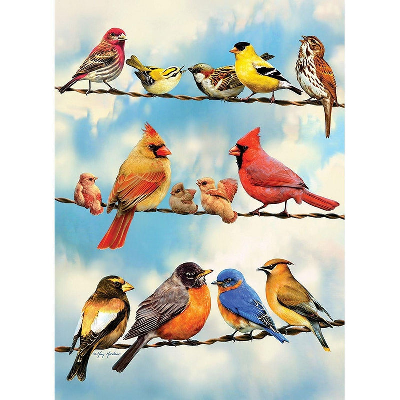 Cobble Hill - Blue Sky Birds (35-Piece Puzzle Tray) - Limolin 