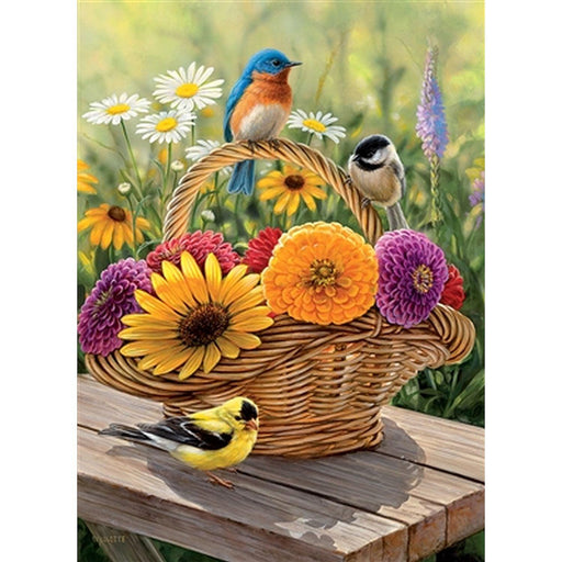 Cobble Hill - Bluebird And Bouquet (35-Piece Puzzle Tray) - Limolin 