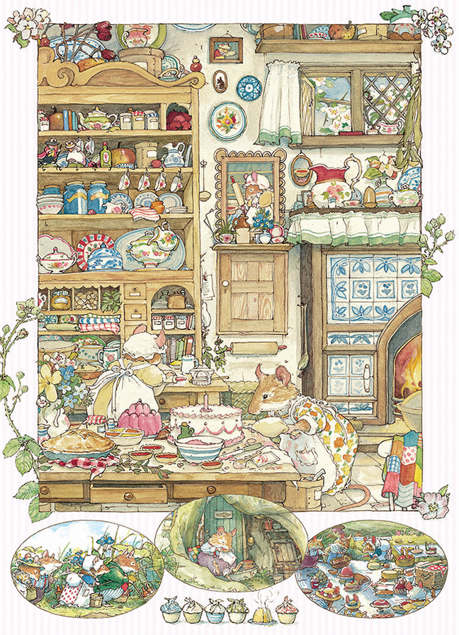 Cobble Hill - Brambly Hedge Picnic Preparations (500-Piece Puzzle) - Limolin 