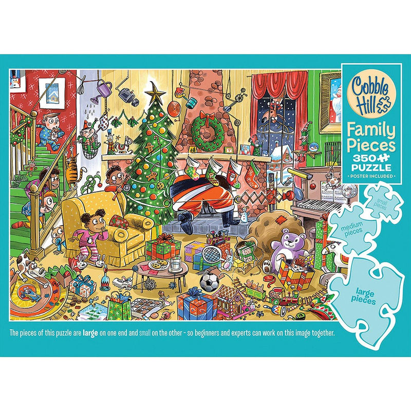 Cobble Hill - Catching Santa (350-Piece Puzzle) - Limolin 