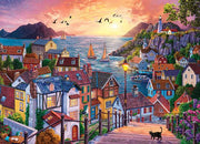 Cobble Hill - Coastal Town at Sunset - Limolin 